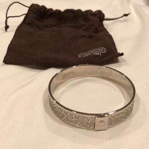 COACH Silver Signature bangle